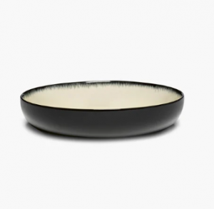 Тарелка высокая D18,5 CM H 4,2см OFF-WHITE/BLACK VAR D - Dé
