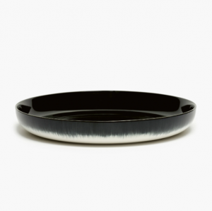 Тарелка высокая D27 CM H 4,2см OFF-WHITE/BLACK VAR B - Dé