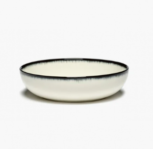 Тарелка высокая D15,5 CM H 4,2см OFF-WHITE/BLACK VAR A - Dé