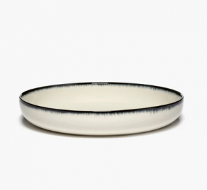 Тарелка высокая D24 CM H 4,2см OFF-WHITE/BLACK VAR A - Dé