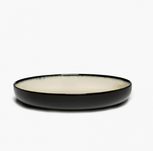 Тарелка высокая D24 CM H 4,2см OFF-WHITE/BLACK VAR D - Dé