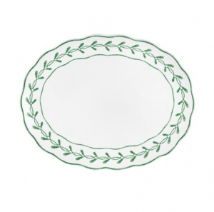 Блюдо овальное 29*23см, green Jane