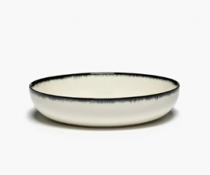 Тарелка высокая D18,5 CM H 4,2см OFF-WHITE/BLACK VAR A - Dé