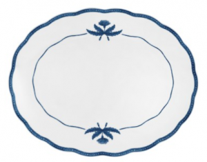 Блюдо овальное 33*27см, blue Jane