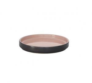 Plate flat GEO rose ?14cm -