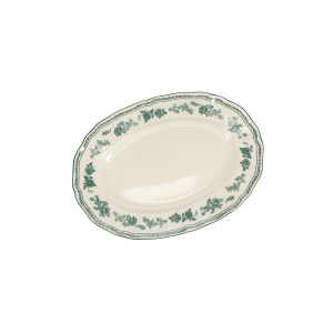 Блюдо овал. 25,5х18, H-2,5 см, green Cyril