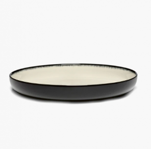 Тарелка высокая D27 CM H 4,2см OFF-WHITE/BLACK VAR D - Dé
