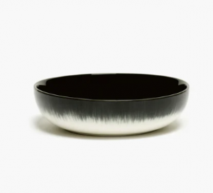 Тарелка высокая D15,5 CM H 4,2см OFF-WHITE/BLACK VAR B - Dé