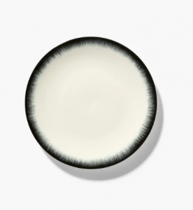 Тарелка мелкая 17,5см OFF-WHITE/BLACK VAR 3 - Dé
