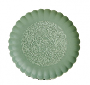 Тарелка мелкая 21см Phoenix Pandan Green-Dynasty