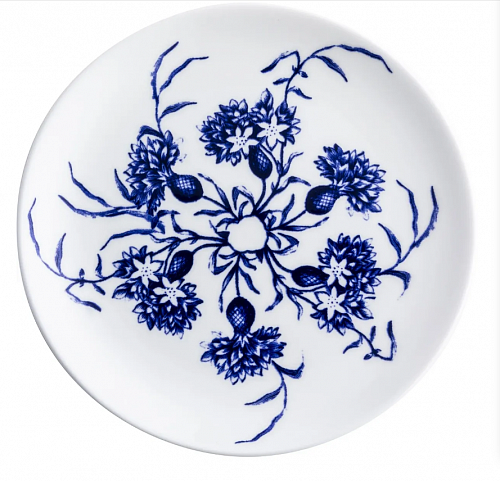 Тарелка мелкая купе 16см белая, Purio Blue Botanicals 