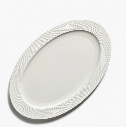 Блюдо овал. 34х22см Н 2см WHITE NIDO